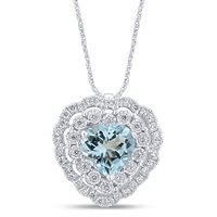 Collana Gazzola Gioielli Donna ColoreAcquamarina in Oro bianco Acquamarina 0.80 Ct CSPEOF6382AC-NG - CSPEOF6382AC-NG